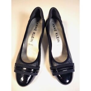 Anne Klein Women's Guardian Sport Block Heel Pumps Black 7.5 Width M